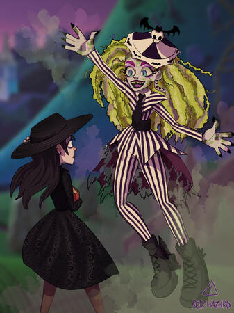 cartoony full body and half body